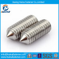 Stainless steel cone point hex scoket set screw